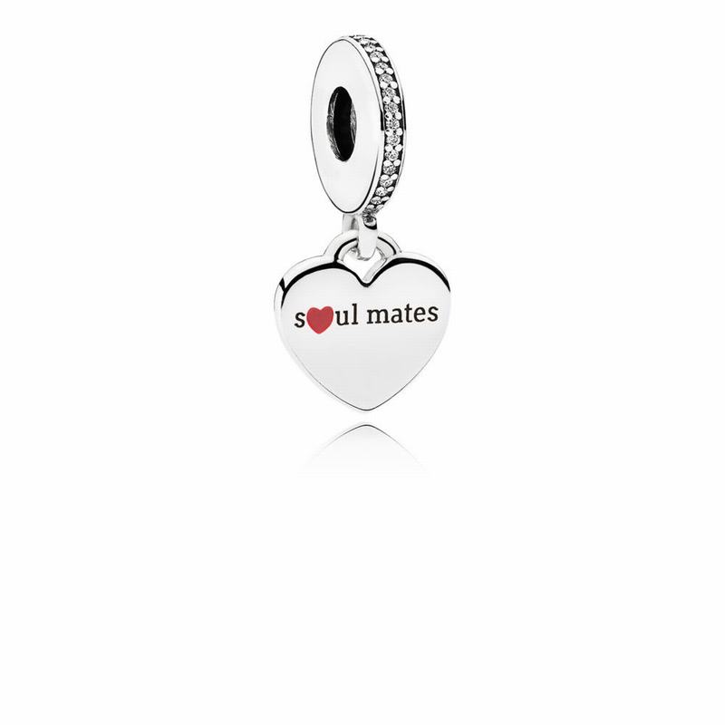 Pandora Soulmates Dangle Charm Ireland - Sterling Silver/Cubic Zirconia - 934516NAG